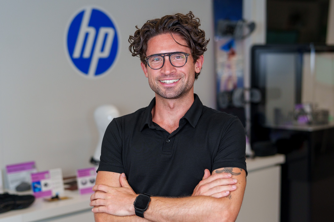 Fabian Schuster von HP bei AdditiveTalk in Barcelona