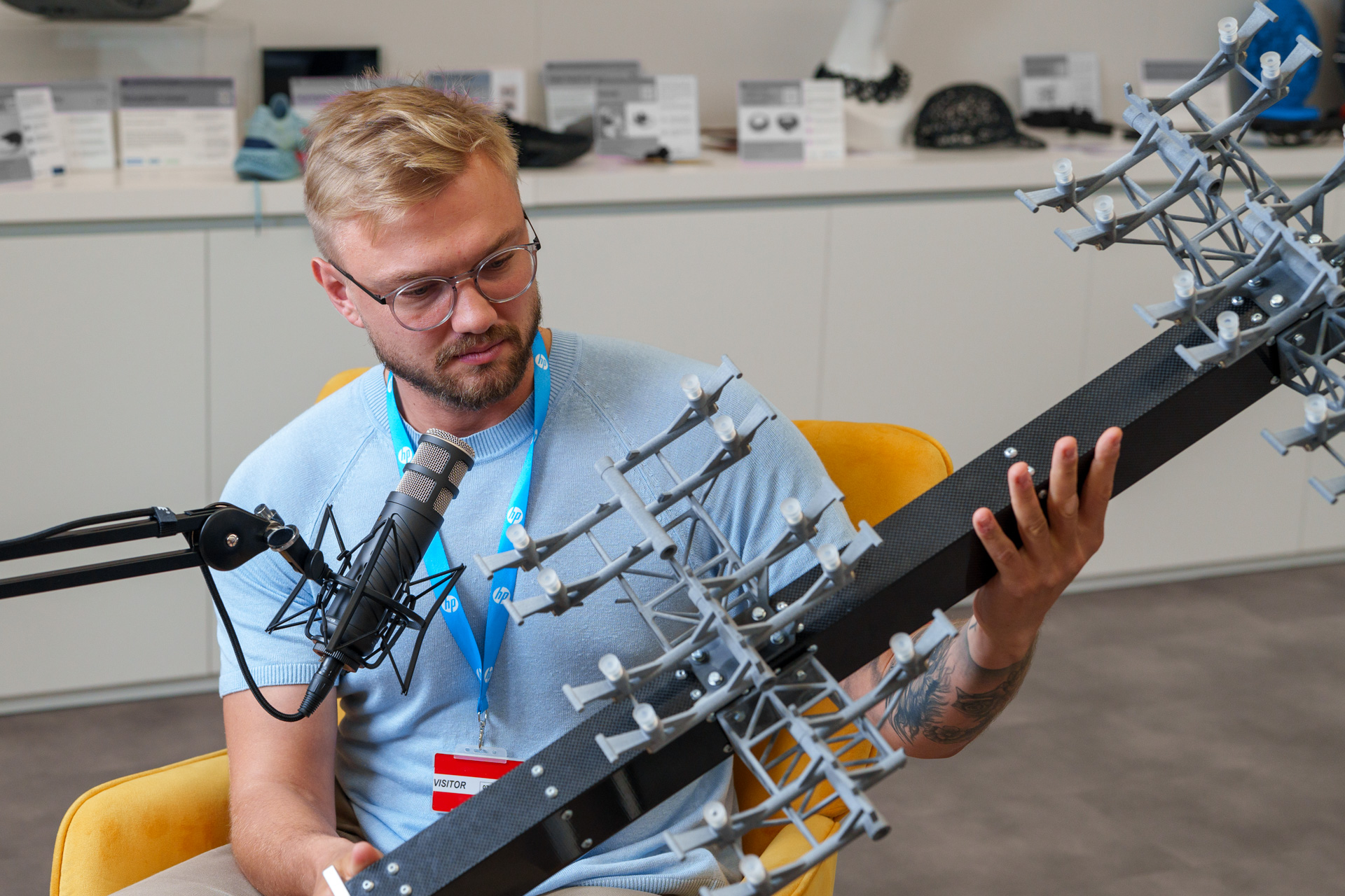 Arthur Kopp und Fabian Schuster bei der AdditiveTalk-Aufnahme bei HP
